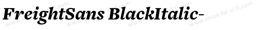 FreightSans BlackItalic字体转换